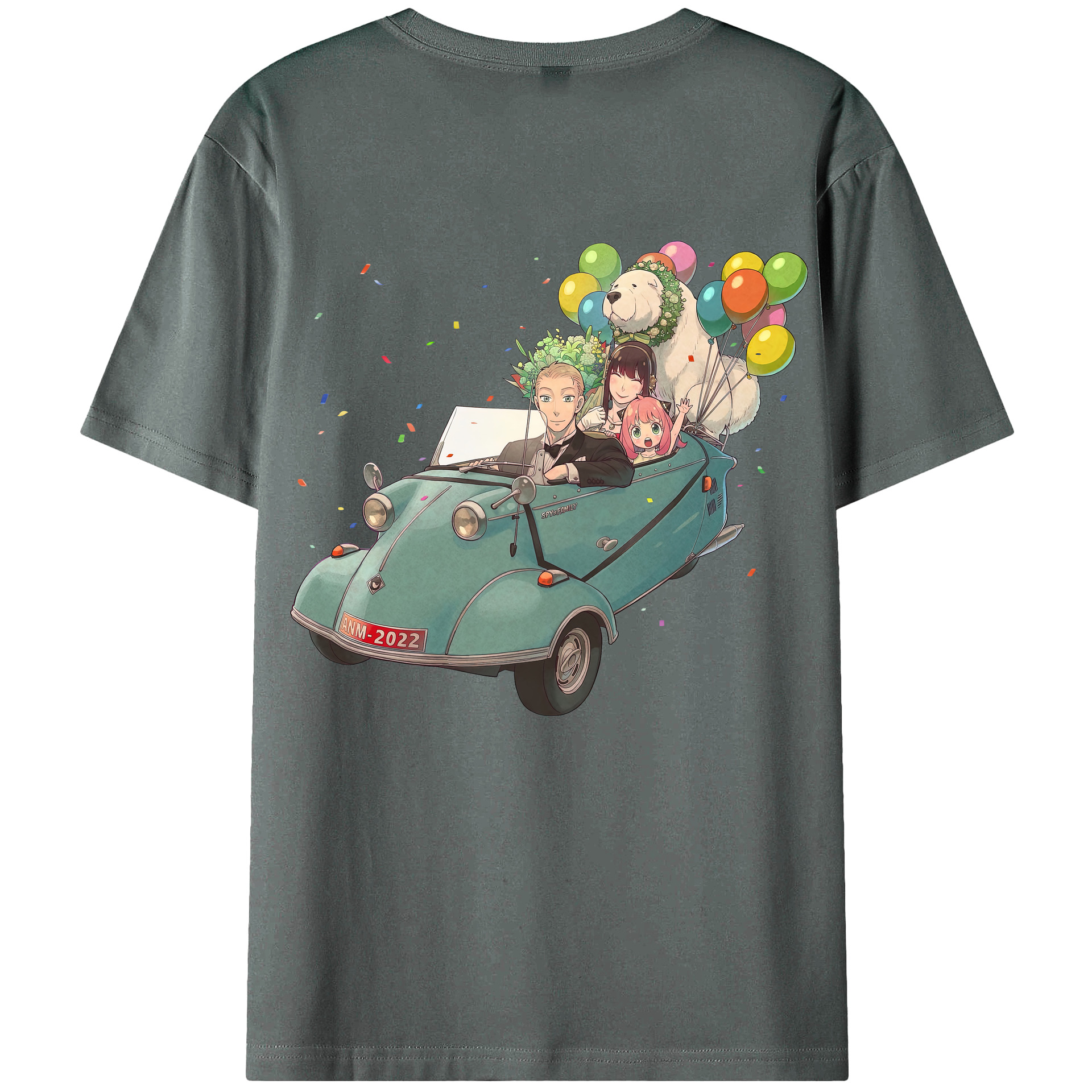 （画像用） SPY×FAMILY间谍家家酒 綿100％半袖Tシャツ（背面プリント）